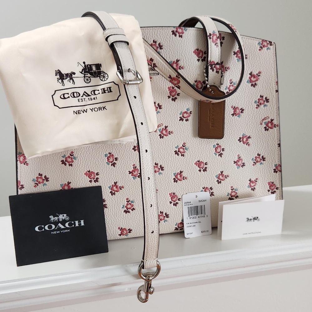 COACH Charlie Carryall w/ Floral Bloom Print